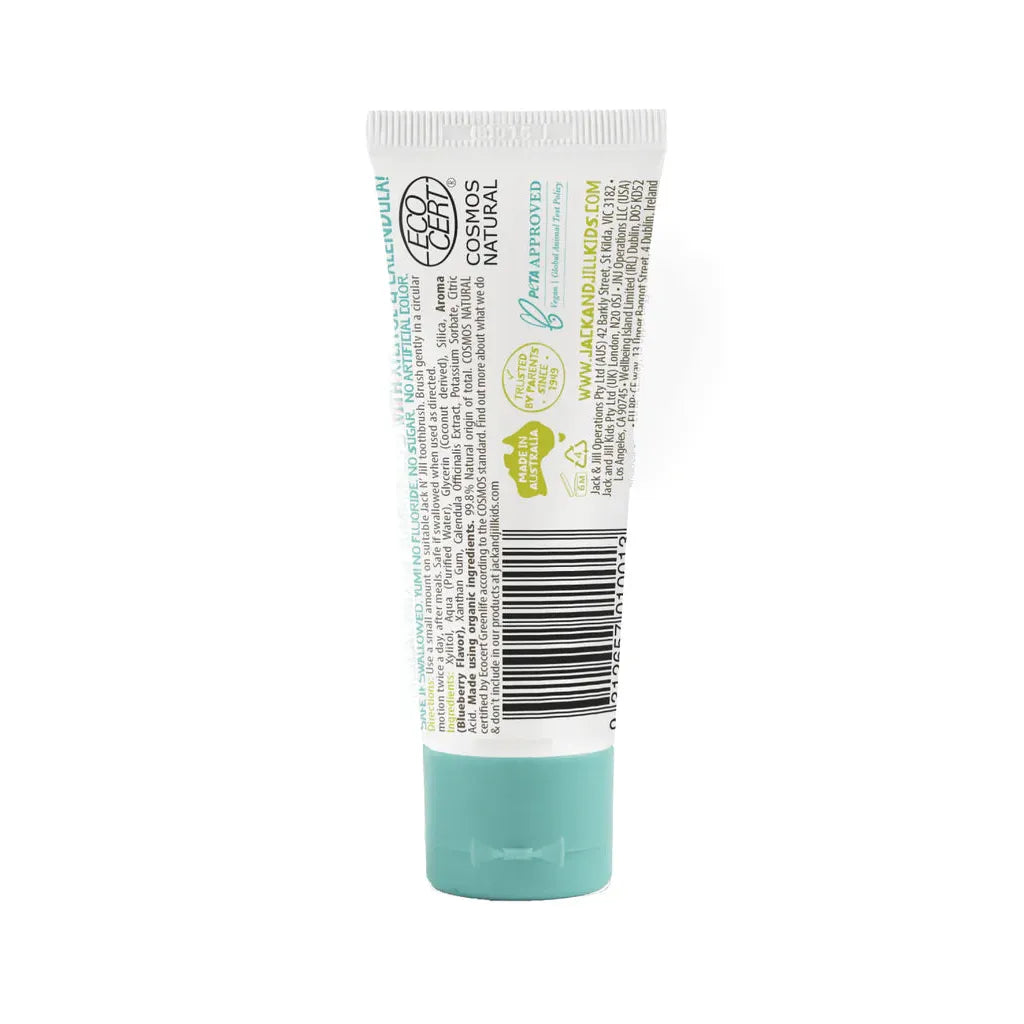 Jack N Jill Kids Toothpaste Blueberry Fluoride Free 50g