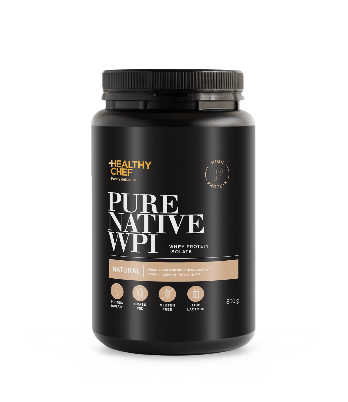 The Healthy Chef Whey Protein Isolate Natural 800g