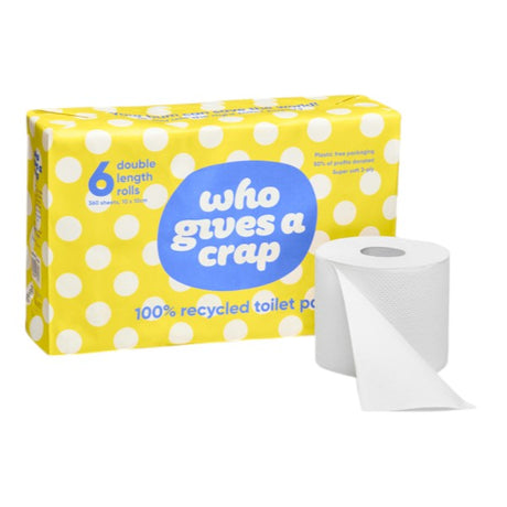 Who Gives A Crap Toilet Paper 6 Roll