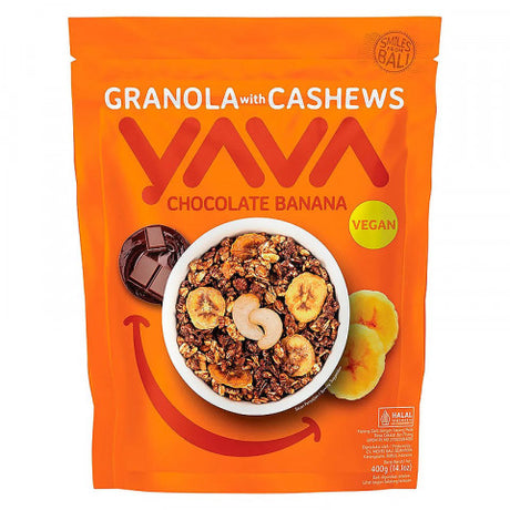 Yava Granola Cashew Chocolate Banana 400g