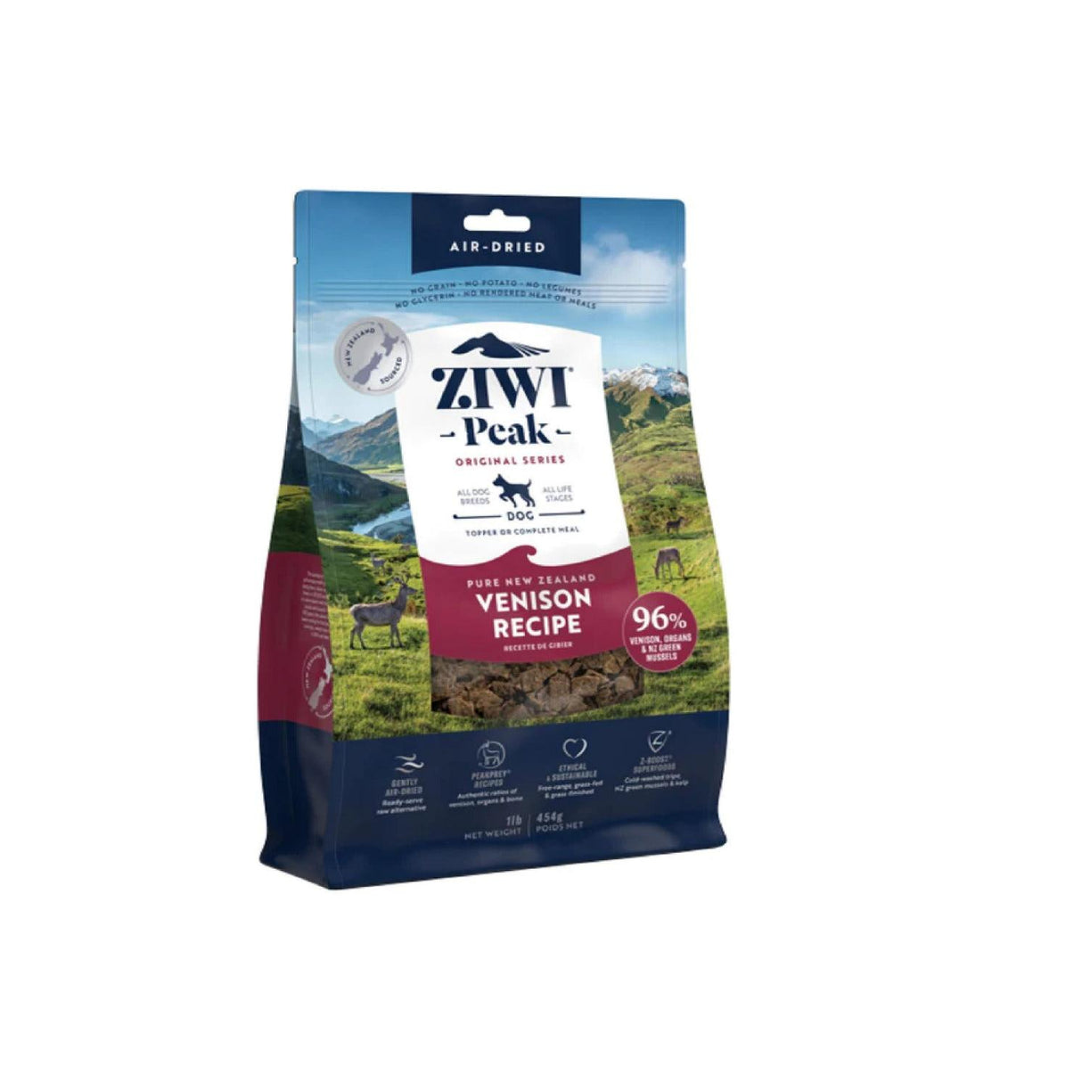 Ziwi Peak Dog Dried Venison 454g