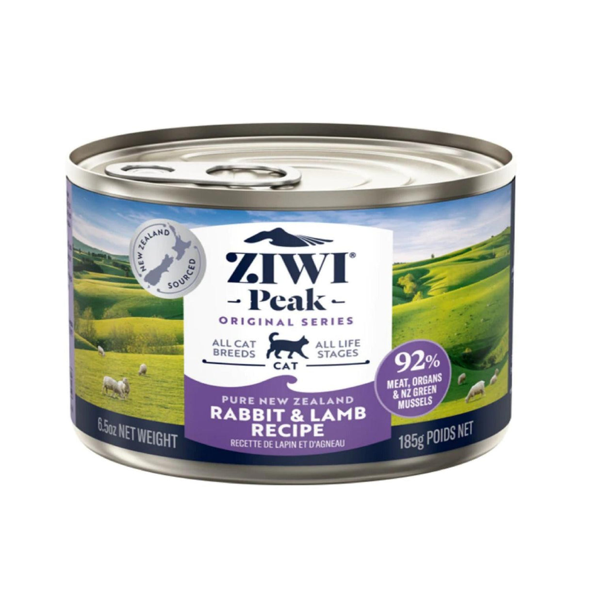 Ziwi Peak Rabbit & Lamb Wet Cat Food 185g