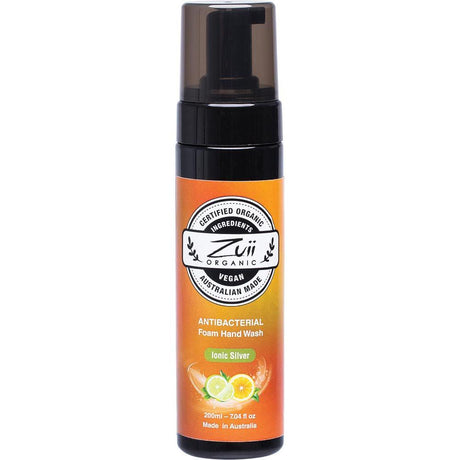 Zuii Organic Antibacterial Foam Hand Wash With Ionic Silver 200ml