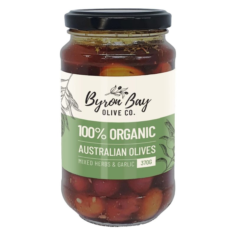 Byron Bay Olive Co Olive Mixed Herb Garlic 370g