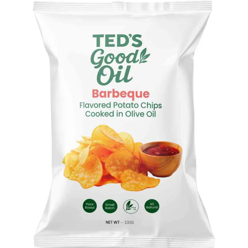 Ted's Good Oil Evo Chips Bbq 130g