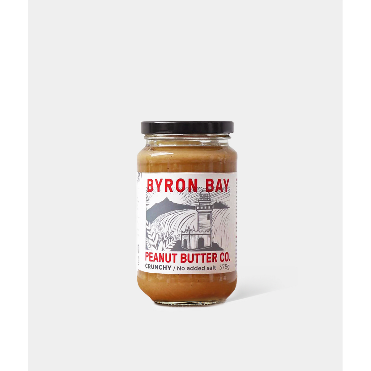 Byron Bay Peanut Butter Co Peanut Butter Crunchy No Added Salt 375g