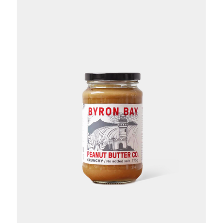 Byron Bay Peanut Butter Co Peanut Butter Crunchy No Added Salt 375g