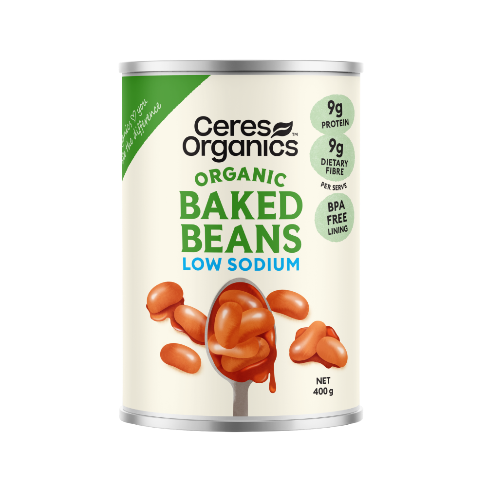 Ceres Organics Baked Beans Low Sodium 400g
