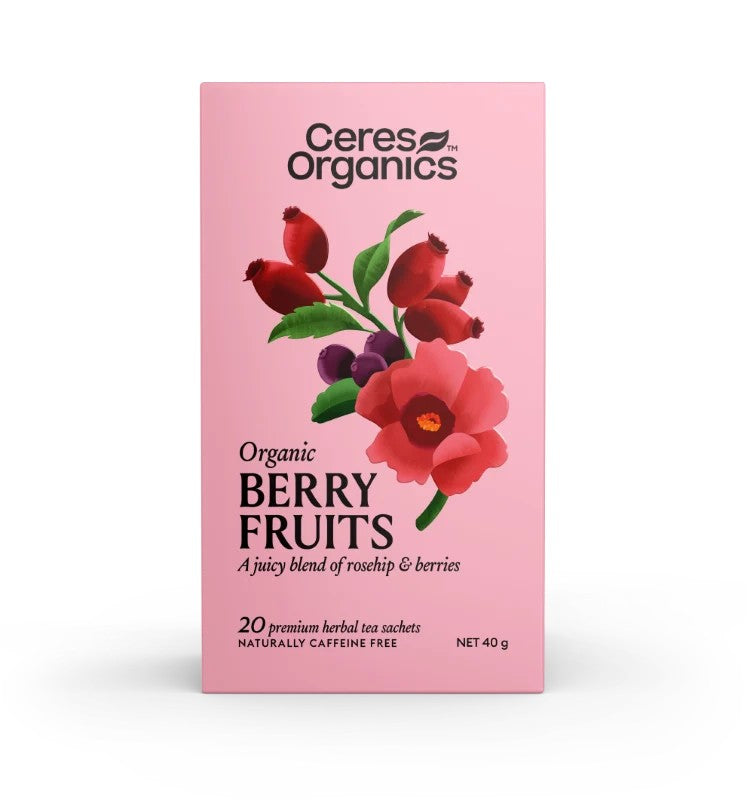 Ceres Organics Berry Fruits Herbal Tea 20tb