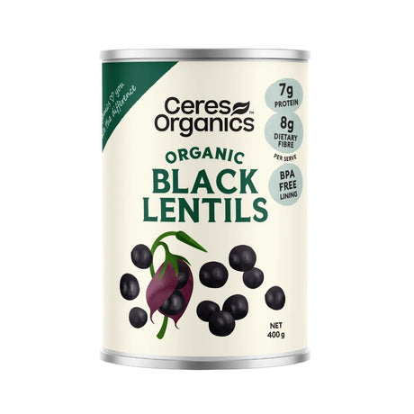 Ceres Organics Black Beluga Lentils (Can) 400g