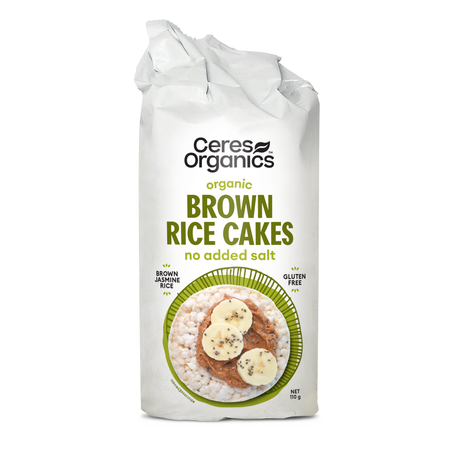 Ceres Organics Brown Jasmine Rice Cakes No Added Salt 110g
