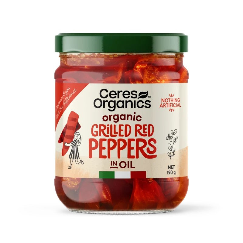 Ceres Organics Grilled Red Peppers 190g