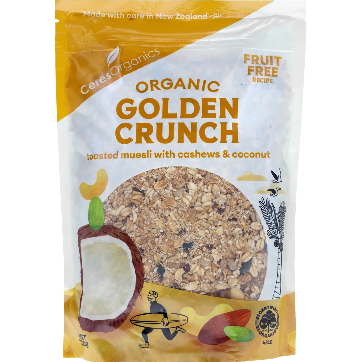 Ceres Organics Muesli Golden Crunch (Stand Up Pouch) 700g