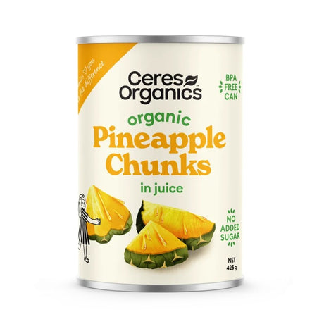 Ceres Organics Pineapple Chunks 425g