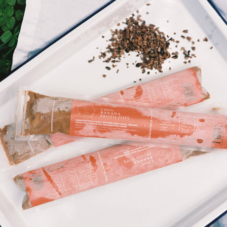 Made For Mothers Choc Banana Broth Pops