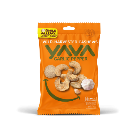 Yava Wild-Harvested Garlic Pepper Cashews 35g