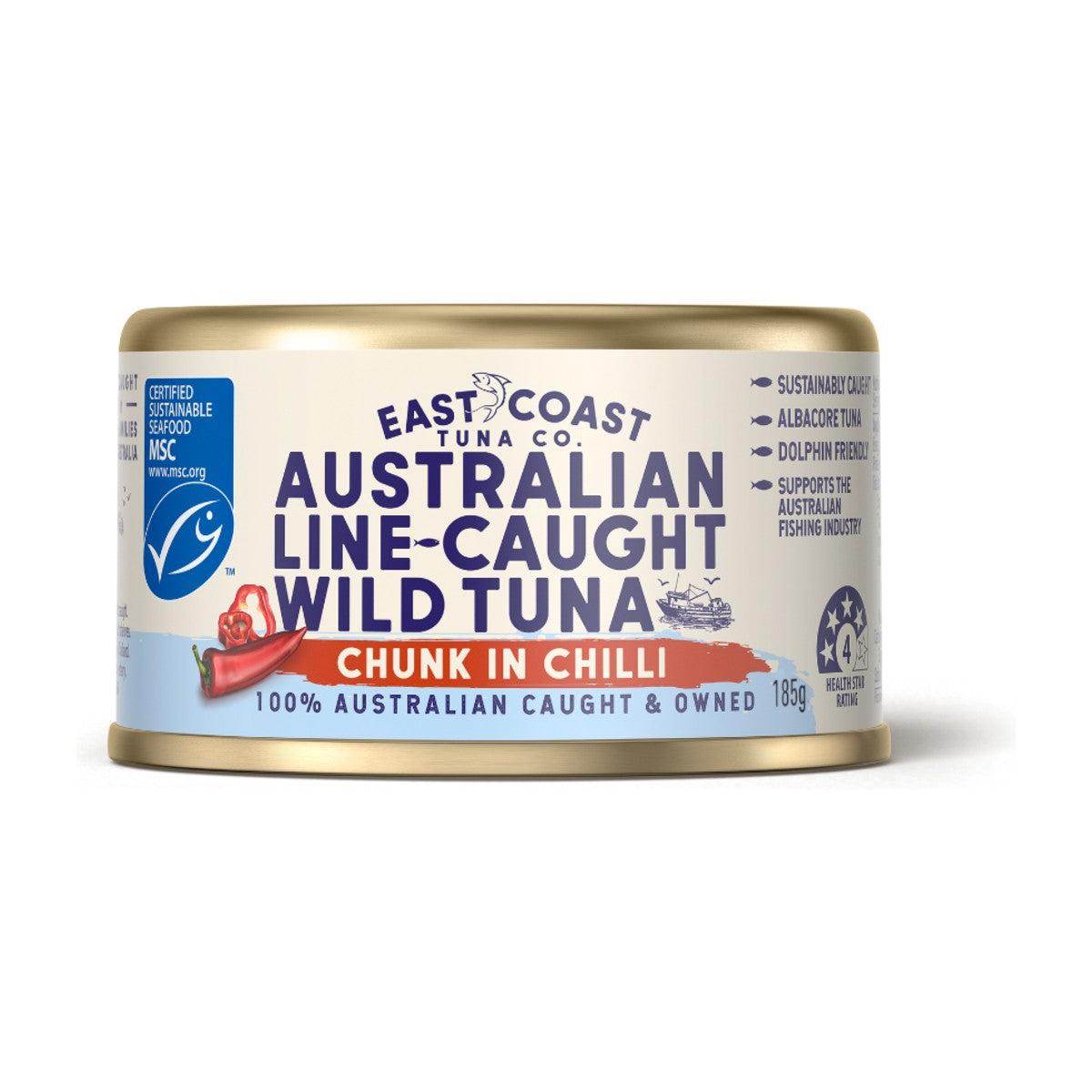 East Coast Tuna Co. Albacore Tuna in Chilli 185g