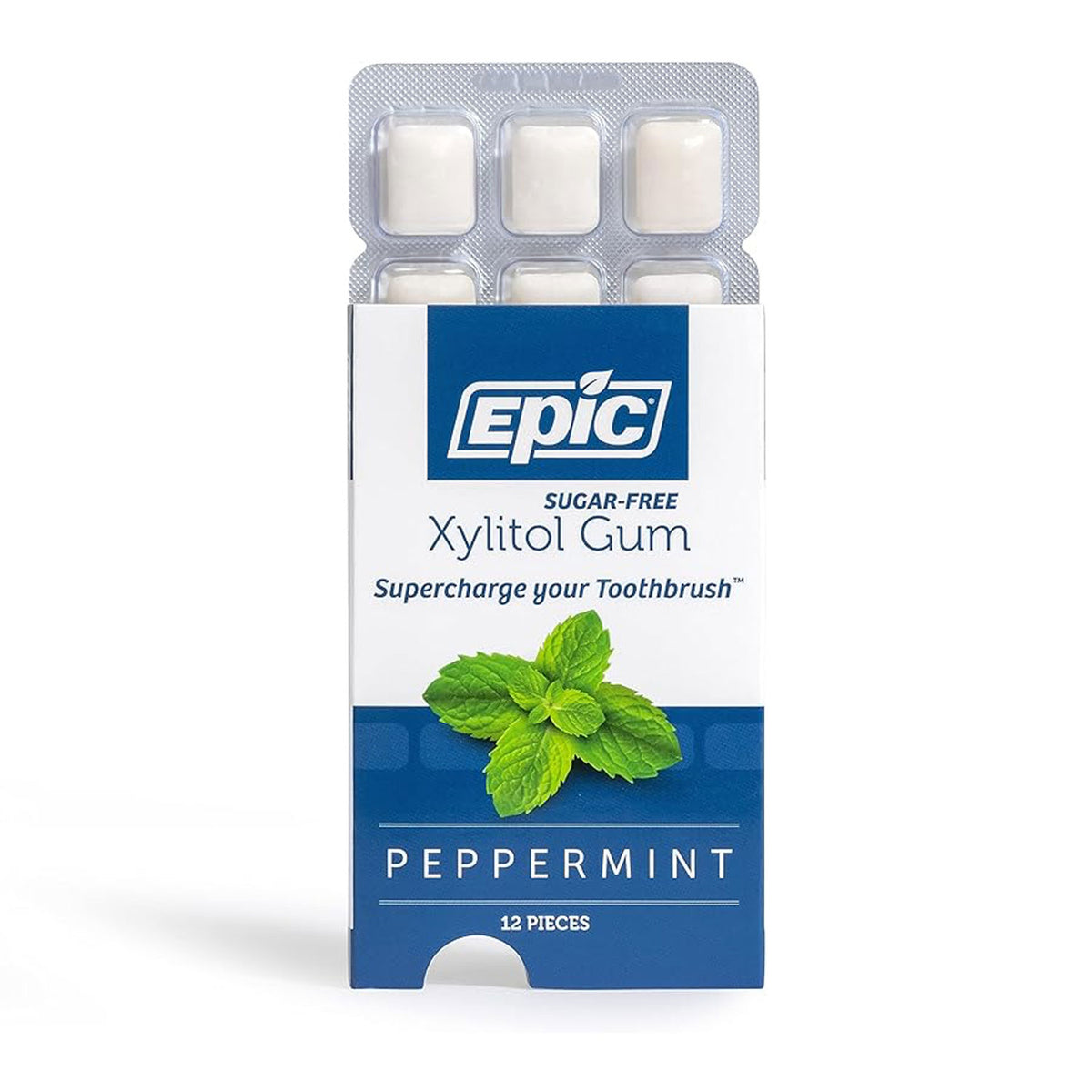 Epic Xylitol Gum Peppermint 12pc