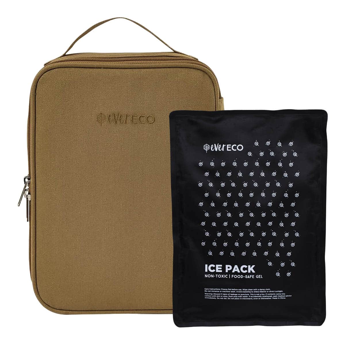 Ever Eco Insulated Lunch Bag with Ice Pack Husk