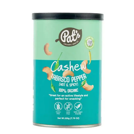 Pat's Org Spicy Cashew 220G