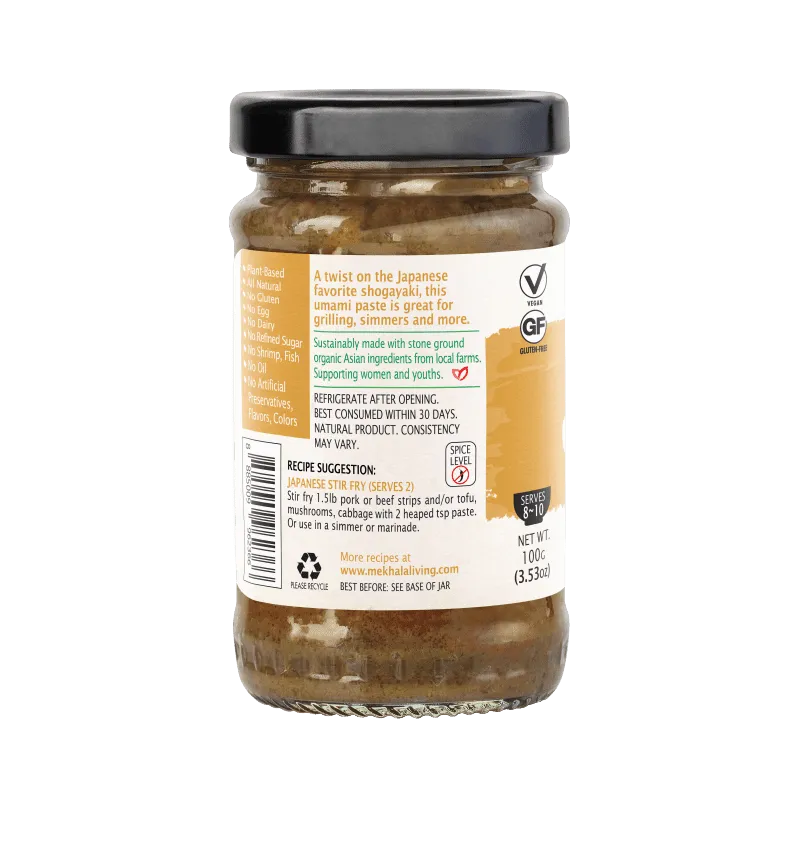 Mekhala Organic Miso Ginger Paste With A Touch of Sweetness 100g