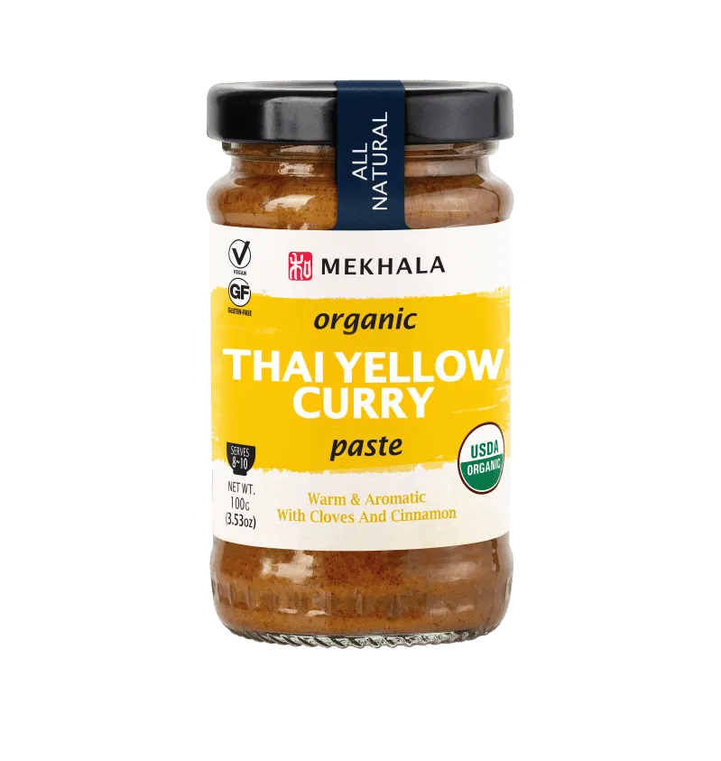 Mekhala Organic Thai Yellow Curry Paste With Cloves and Cinnamon 100g