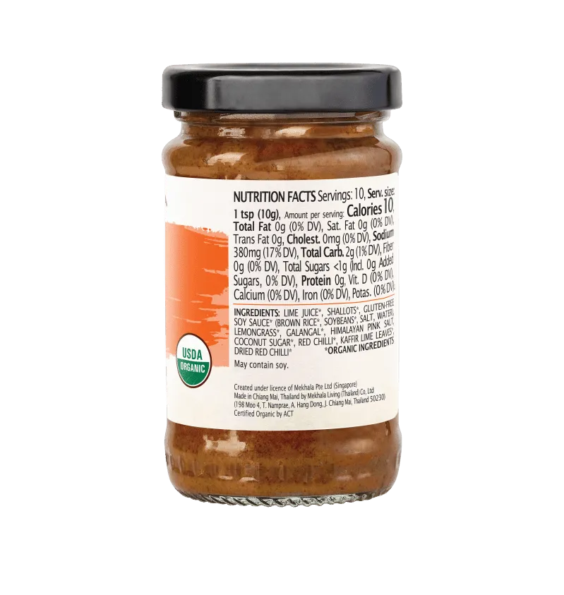 Mekhala Organic Tom Yum Paste Spicy & Tangy With Fresh Lime 100g