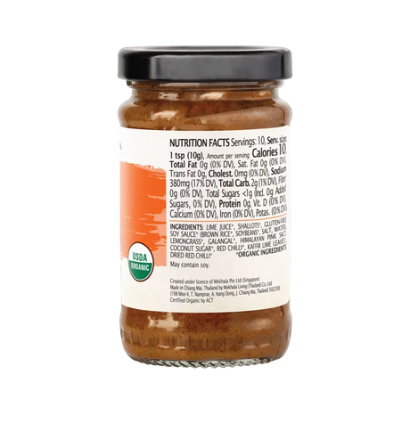 Mekhala Organic Tom Yum Paste Spicy & Tangy With Fresh Lime 100g