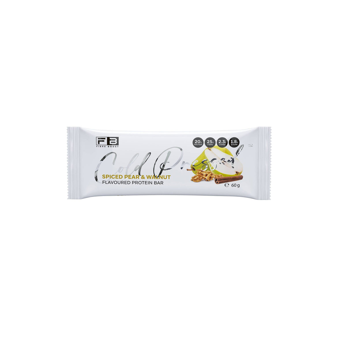 Fibre Boost Spiced Pear & Walnut Protein Bar 60g