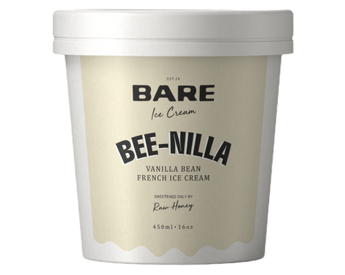 Bare Ice Cream Bee-Nilla Vanilla Bean Ice Cream 450ml