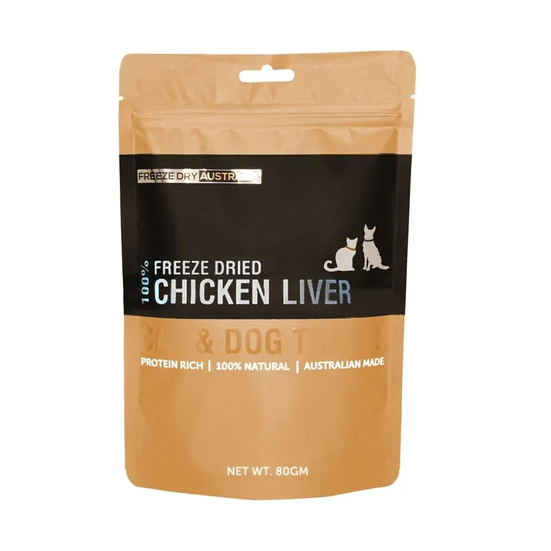 Freeze Dry Australia Dried Chicken Liver 80g