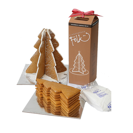 Gingerbread Folk Christmas Tree Kit 550g