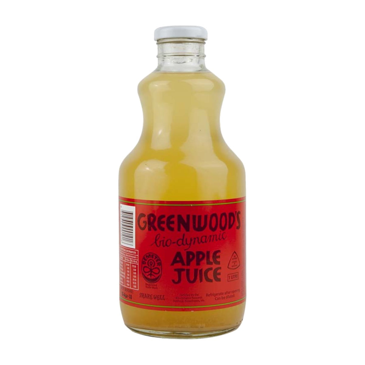 Greenwood's Biodynamic Apple Juice 1L