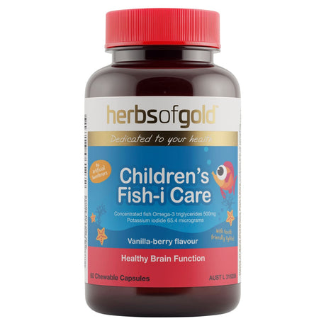 Herbs of Gold Children's Fish-i Care 60 Capsules