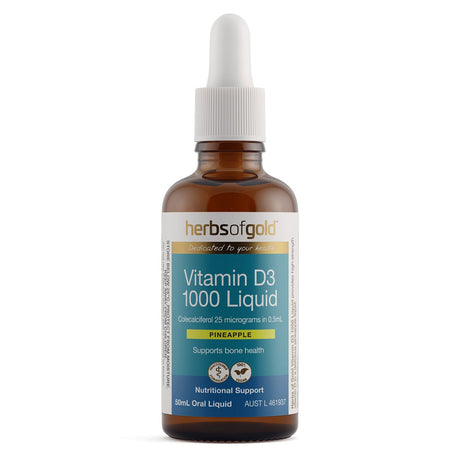 Herbs of Gold Vitamin D3 1000 Liquid 50mL