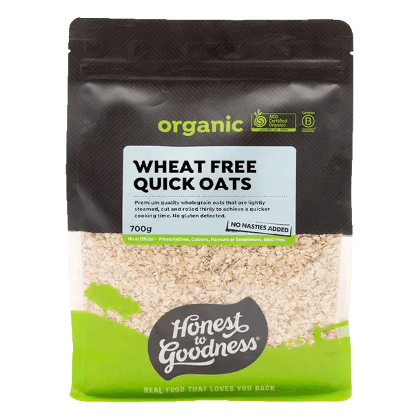 H2G Organic Wheat Free Quick Oats 700g