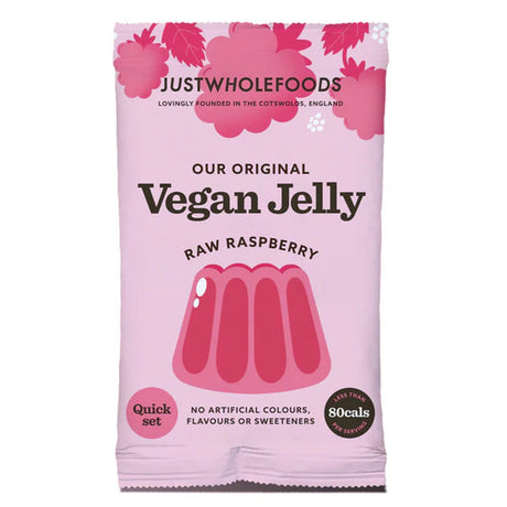 Just Wholefoods Vegan Raspberry Jelly Crystals 85g