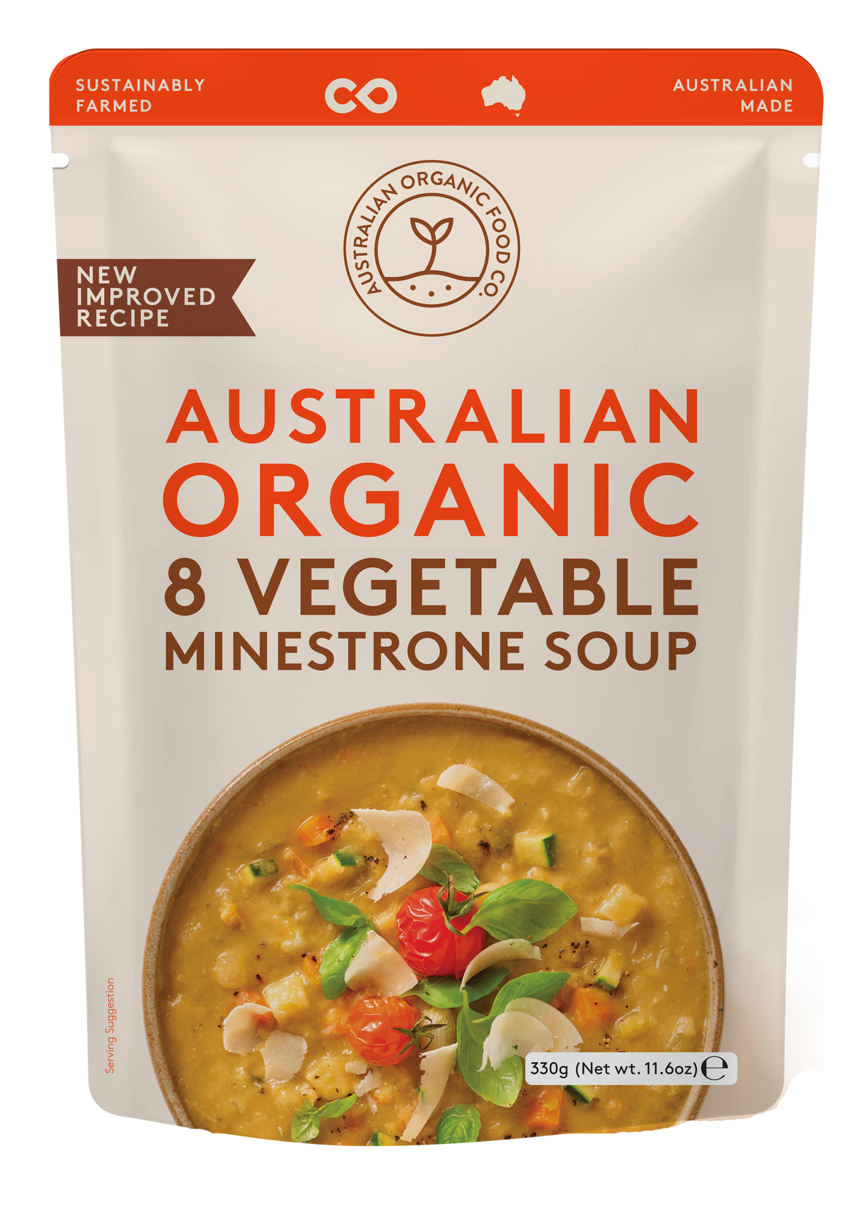 Australian Organic Food Co Veg Minestorne Soup 500g