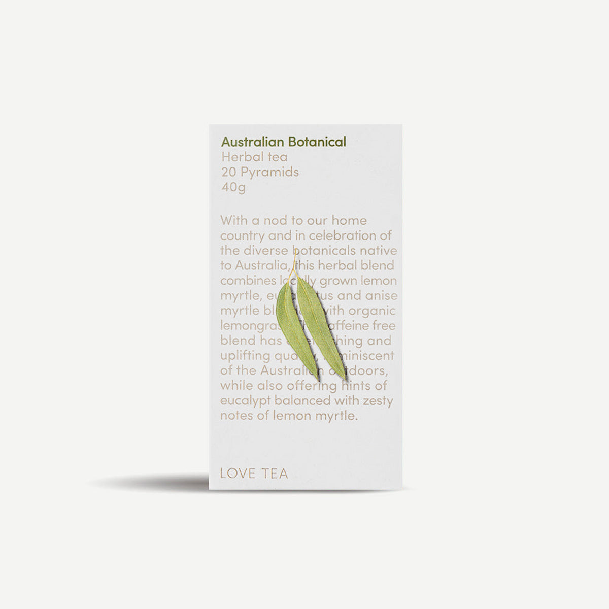 Love Tea Australian Botanical 20 Pyramid Tea Bags
