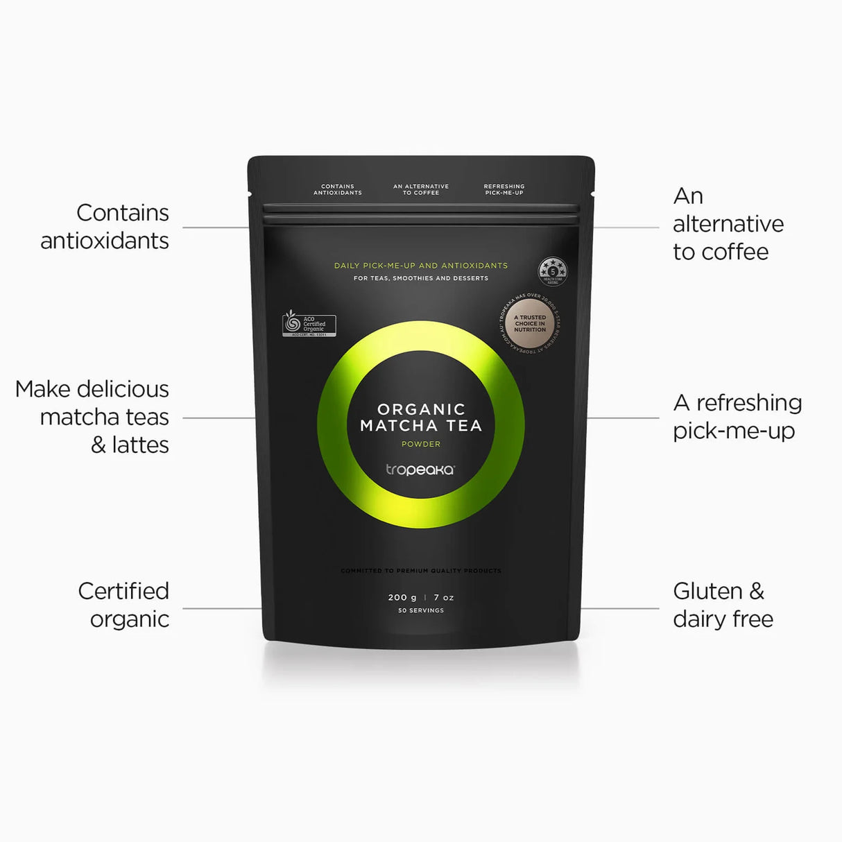 Tropeaka Organic Matcha Tea 200g