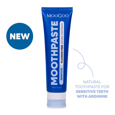 MooGoo Sensitive Moothpaste Fluoride Free 100g