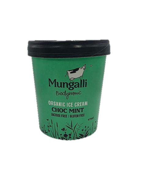 Mungalli Organic Choc Mint Ice Cream 475ml