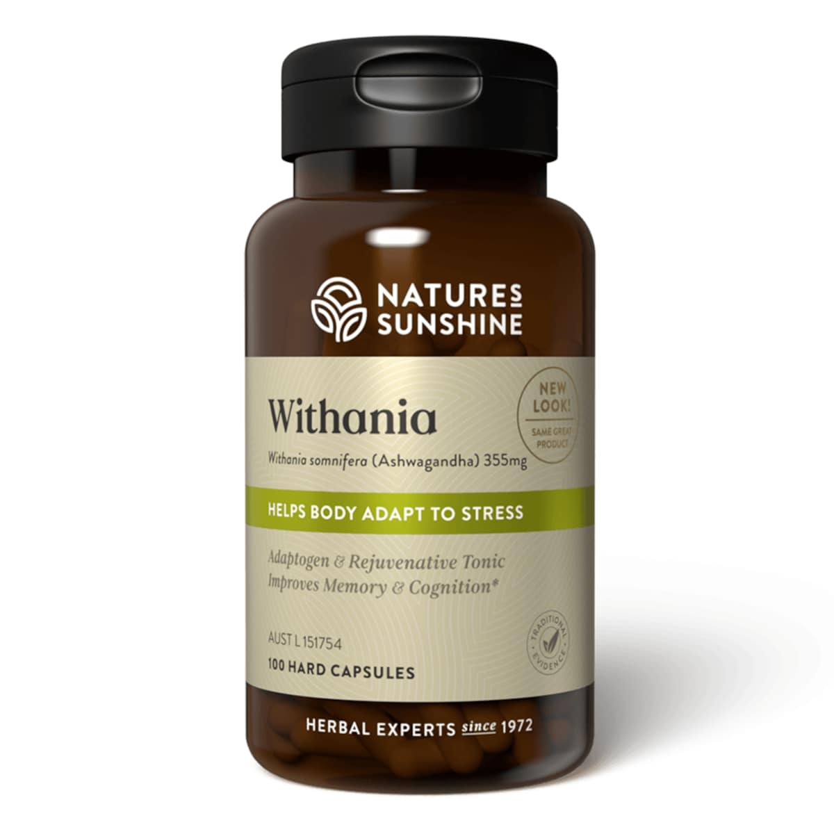 Nature's Sunshine Withania (Ashwagandha) 355mg 100 Capsules