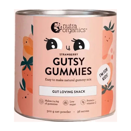 Nutra Organics Gutsy Gummies Strawberry 300g