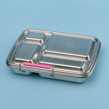 Oli Eve Stainless Steel Bento 4 Lunchbox Pink Galah