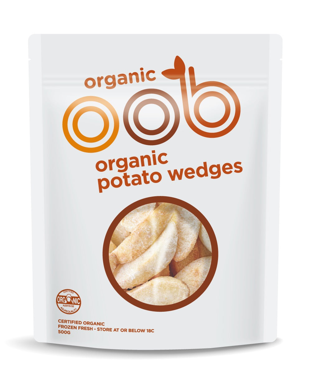 oob organic Frozen Potato Wedges 500g pack