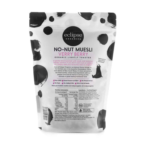 Eclipse Organics Toasted Muesli – Verry Berry No-Nut 410g