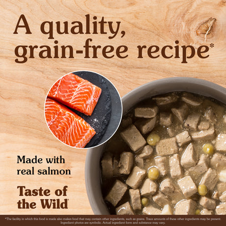 Taste of the Wild Pacific Stream Salmon in Gravy Wet Adult Dog Food 390g