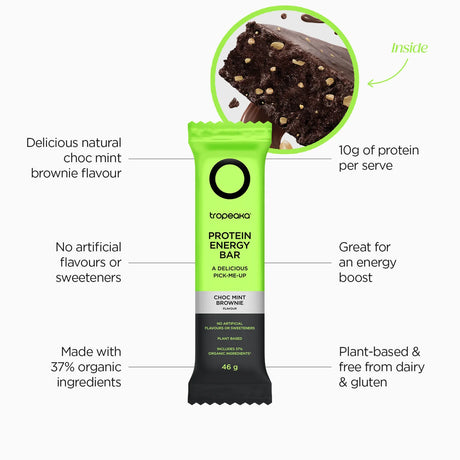 Tropeaka Protein Energy Bar Choc Mint Brownie