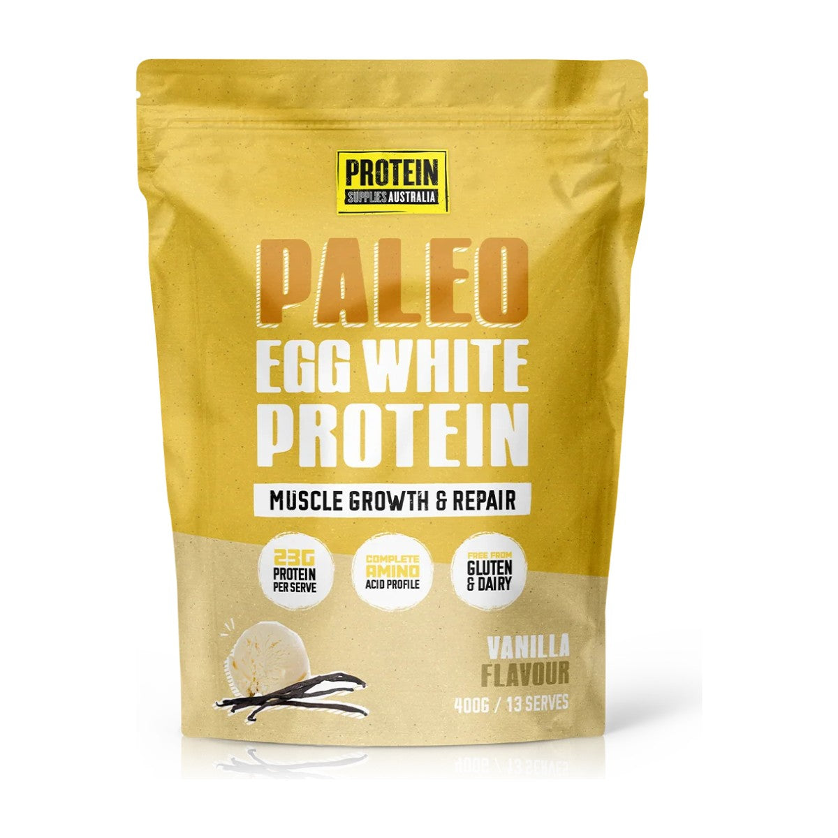 Protein Supplies Australia Egg White Protein Vanilla 400g